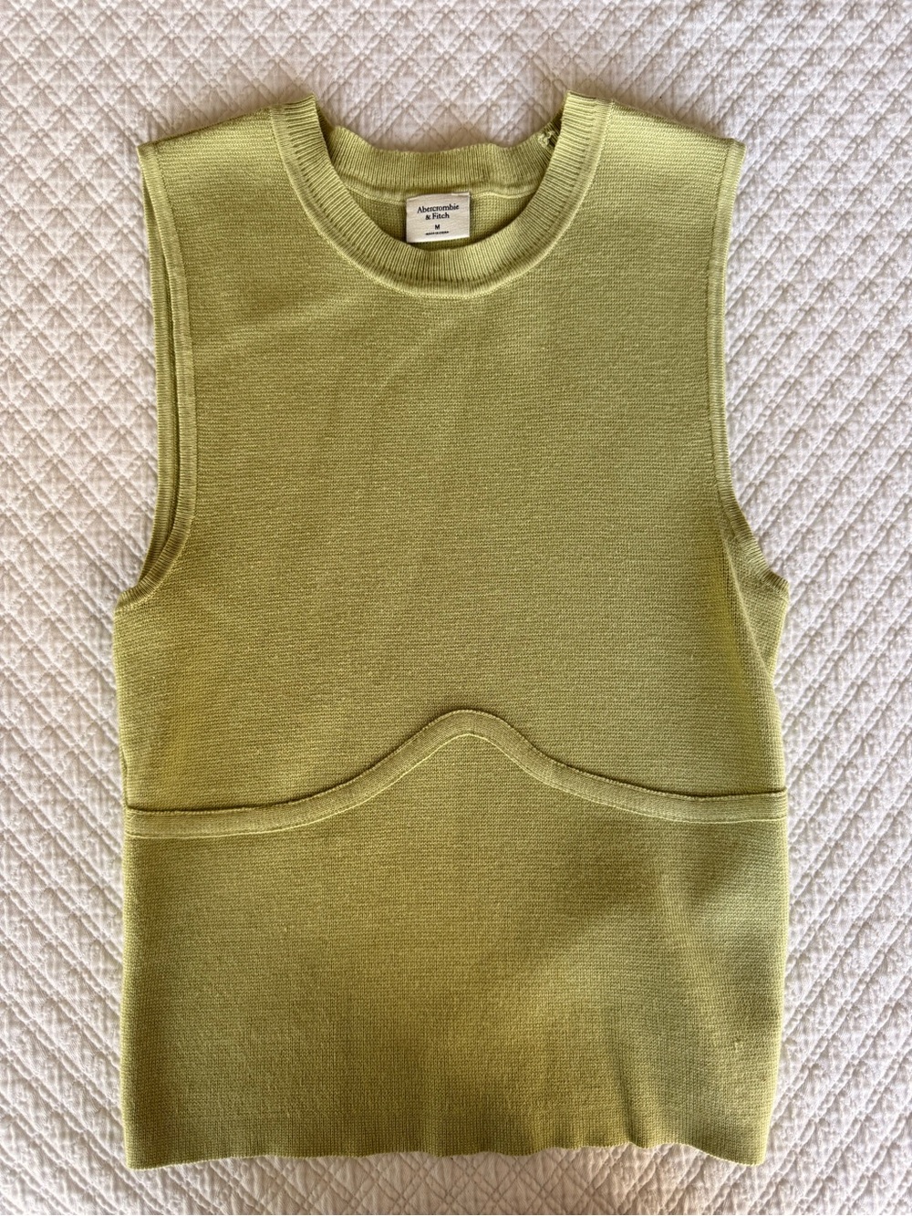Abercrombie & Fitch Olive Green Knit Tank Top